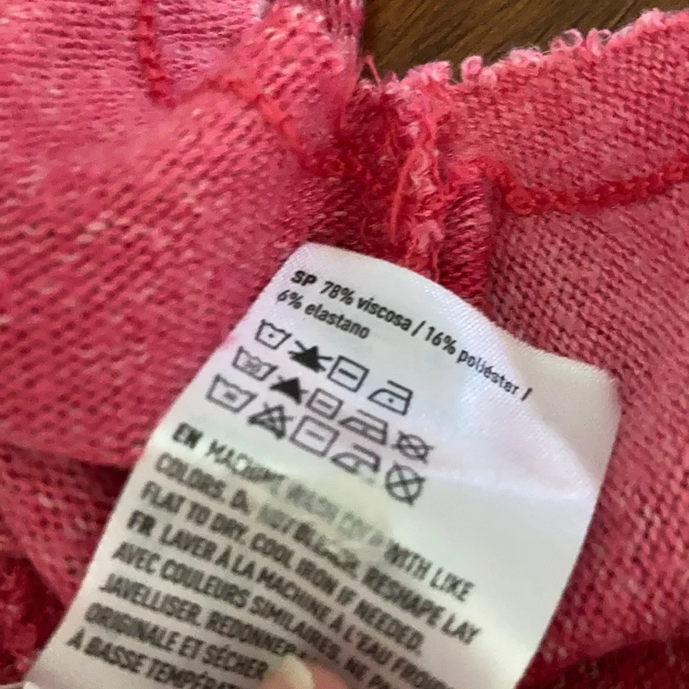 American Eagle Tie Dye Pink Ultra Soft Pullover Sweater Top Blouse Small S EUC